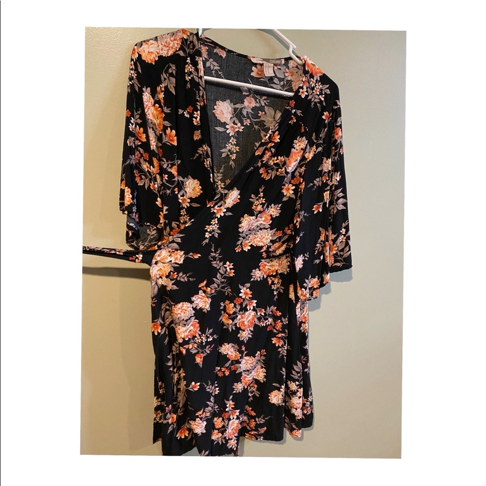 Floral Wrap Dress